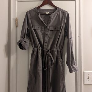 L.L. Bean Gray Shirt Dress